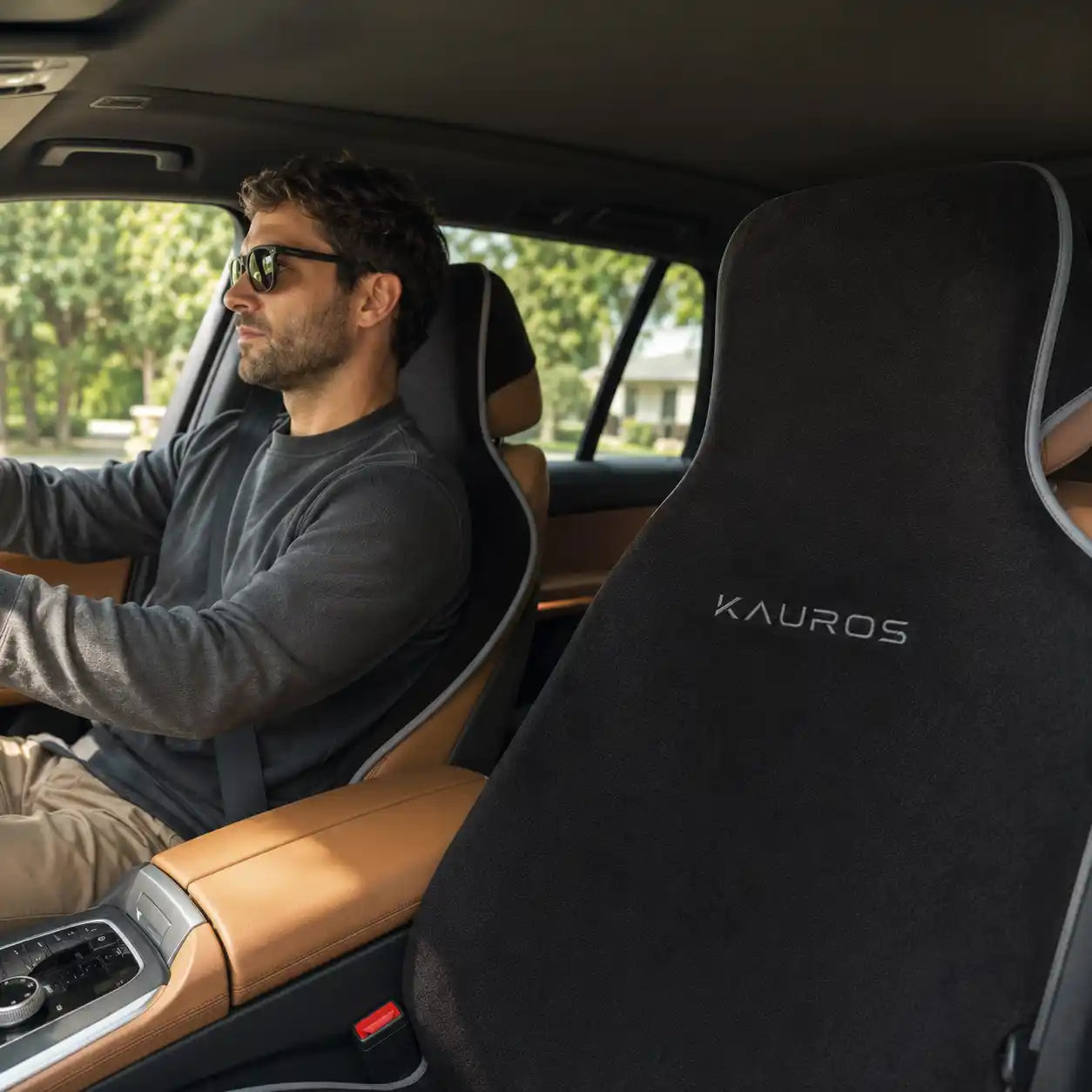 best waterproof seat covers for trucks installed on a front driver seat